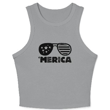 Discover USA vintage merica Crop Tank Top