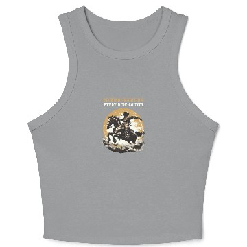 Discover Western Rodeo Bucking Tradition: Ride Counts Crop Tank Top