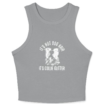 Discover Unique Border Collie Design For Dog Lovers Crop Tank Top