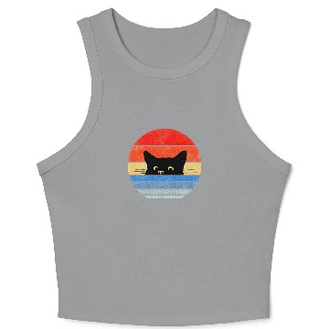 Discover Cat Lover Cat Owner Cute Cat Crop Tank Top