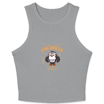 Discover Gigachad Penguin Crop Tank Top