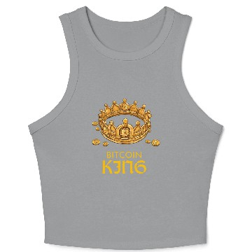 Discover bitcoin king Crop Tank Top