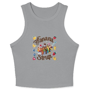 Discover banana split-Delicious sweet Crop Tank Top