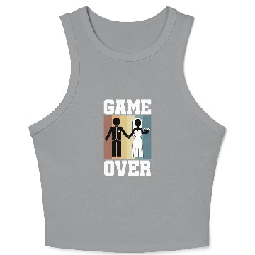 Discover Game Over Bachelor Party Crop Tank Top