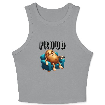Discover Couch Potato Crop Tank Top
