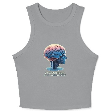 Discover AI Engineer with HI Crop Tank Top