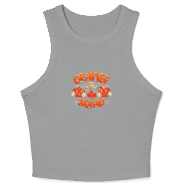 Discover Orange Citrus Fruit Lover Orange Squad Meme Crop Tank Top