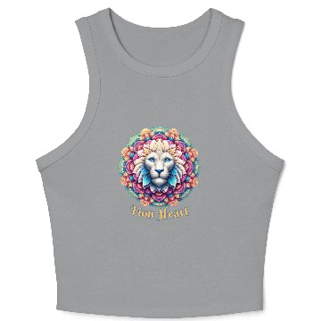 Discover Lion Mandala Crop Tank Top