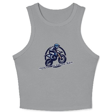 Discover motocross racing team Crop Tank Top