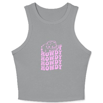 Discover Western Country Texas Cowboy Hat Crop Tank Top