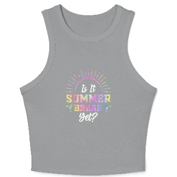 Discover Summer Break Teacher appreciation Crop Tank Top
