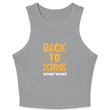 Discover Back to School Womp Womp Teacher Crop Tank Top