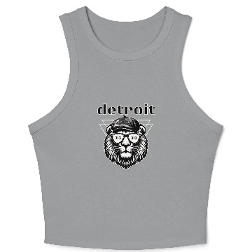 Discover Detroit Cool Cat Crop Tank Top