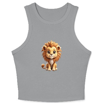 Discover Chibi lion Crop Tank Top