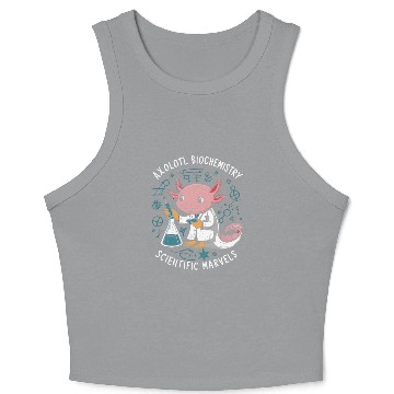 Discover Axolotl Science Teacher Mexican Salamander Crop Tank Top