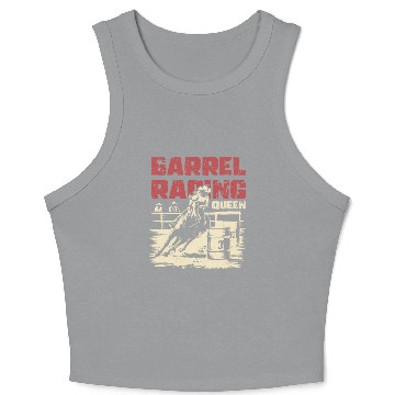 Discover Barrel Racing Gifts Crop Tank Top