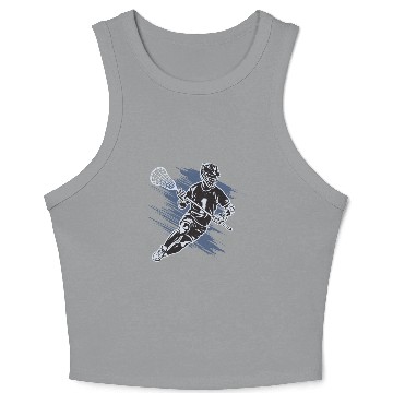Discover Lacrosse Game Gift Crop Tank Top