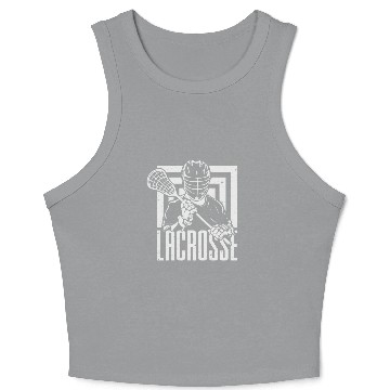 Discover Lacrosse Game Gift Crop Tank Top