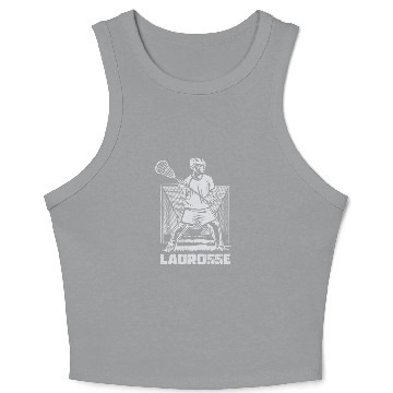 Discover Lacrosse Game Gift Crop Tank Top