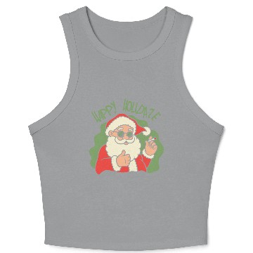 Discover HAPPY HOLIDAZE Classic Crop Tank Top
