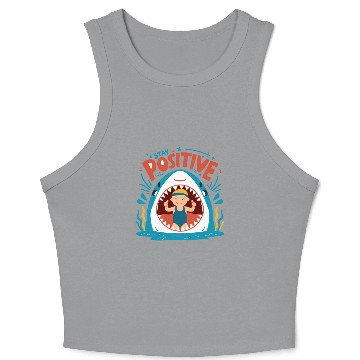 Discover Stay Positive Crop Tank Top