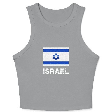 Discover Israel Flag Crop Tank Top