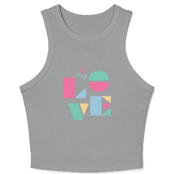 Discover Pastel Love Crop Tank Top