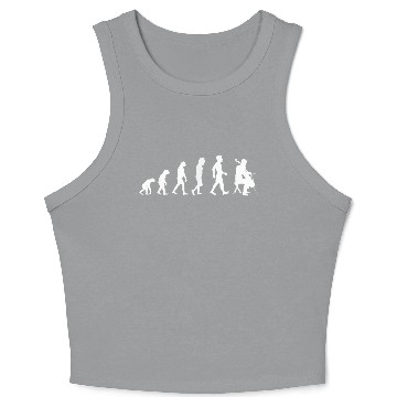 Discover Evolution Cellist Funny Cello Crop Tank Top