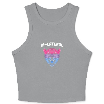 Discover Bilateral Bisexual LGBTQ Bi Pride Asexual Pride Mo Crop Tank Top