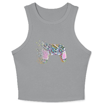 Discover Retro Video Game Controller Clothing Crop Tank Top