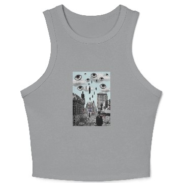 Discover Weirdcore Clothes Aesthetic Floating Premium Crop Tank Top