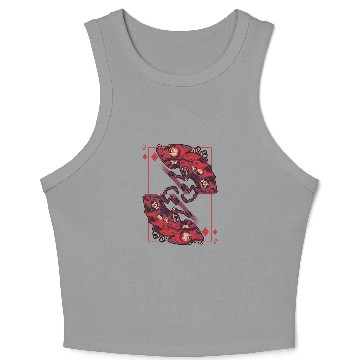 Discover Chameleon steampunk card game Karo Jack Crop Tank Top