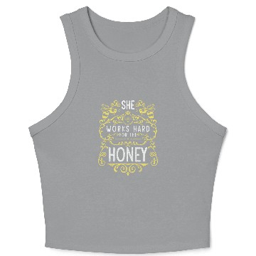 Discover Bee Nature Flower Meadow Beekeeper Crop Tank Top