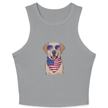 Discover Labrador Retriever donning Crop Tank Top