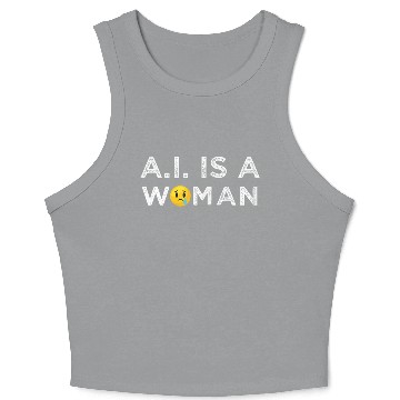 Discover AI Woman Technology Computer Science Crop Tank Top
