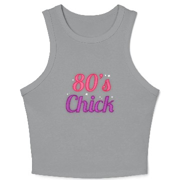 Discover Retro 80s Day Clothes Crop Tank Top