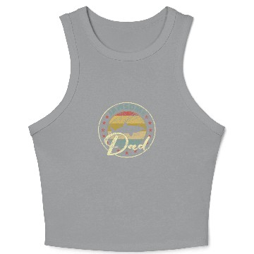 Discover Jawasome Dad Funny Shark Father's Day Gift Crop Tank Top
