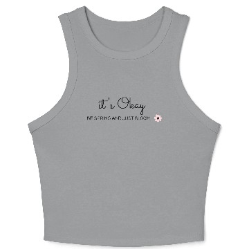 Discover It's Okay - BE SPRING AND JUST BLOOM Crop Tank Top