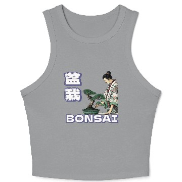 Discover Bonsai Caretaker in Ukiyo-e Crop Tank Top