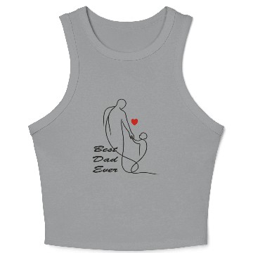 Discover Best Dad Ever Crop Tank Top