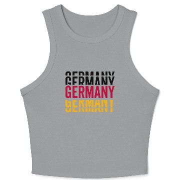 Discover Germany German Lettering National Team Crop Tank Top