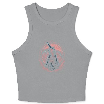 Discover Ghost Tatoo Drawing Crop Tank Top
