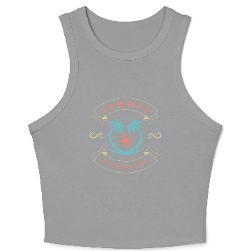 Discover Summer Paradise Crop Tank Top Design