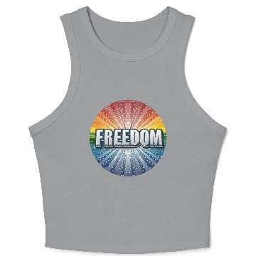 Discover LGBTQ Freedom Crop Tank Top