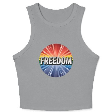 Discover LGBTQ Freedom Crop Tank Top