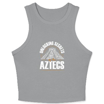 Discover Aztec Pyramid Mayan Indigenous Mexican Aztec Crop Tank Top