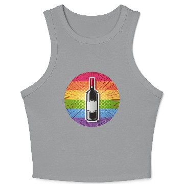Discover LGBTQ Wine Crop Tank Top