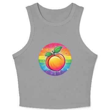 Discover LGBTQ Peach Crop Tank Top
