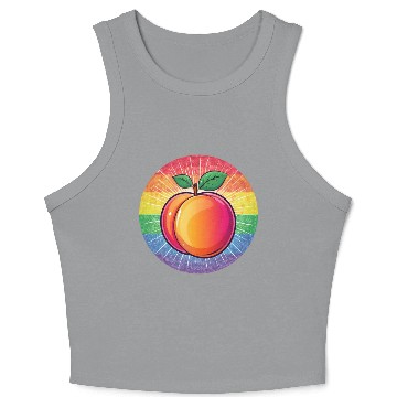 Discover LGBTQ Peach Crop Tank Top