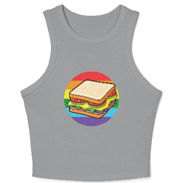 Discover LGBTQ Sandwich Crop Tank Top